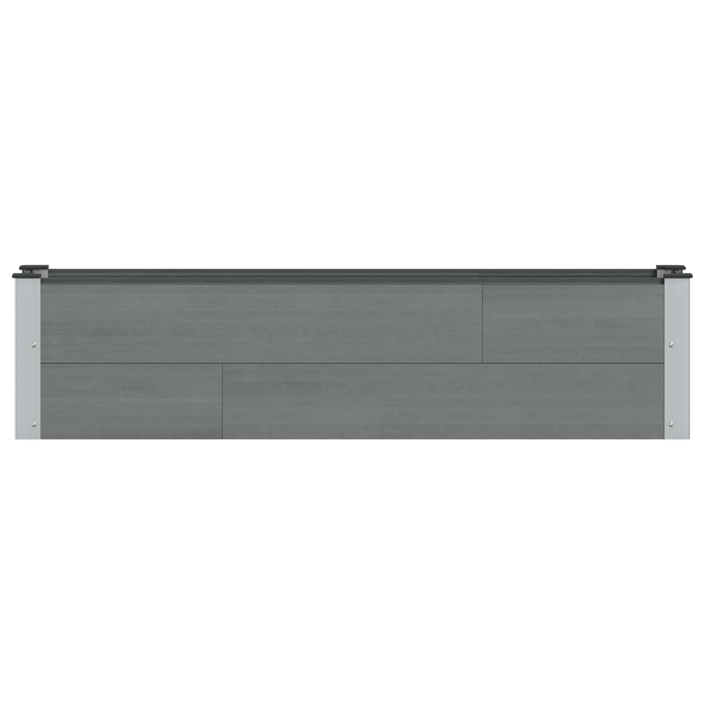 Garden Raised Bed Grey 150 x 30 x 36 cm