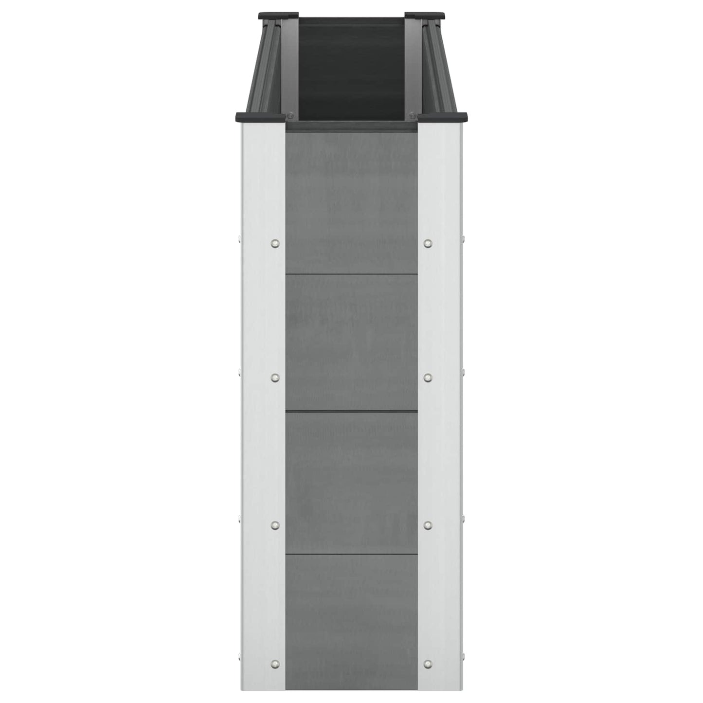 Garden Raised Bed Grey 150 x 30 x 72 cm