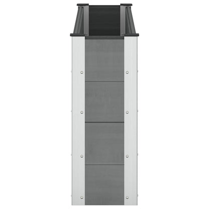 Garden Raised Bed Grey 150 x 30 x 72 cm