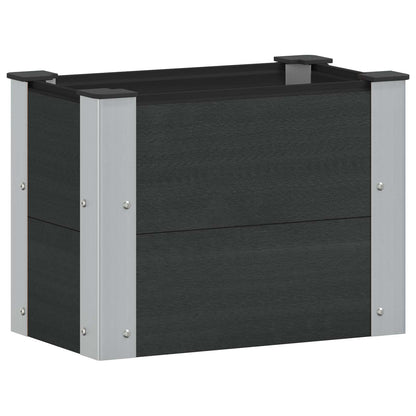 Garden Raised Bed Black 50 x 30 x 36 cm