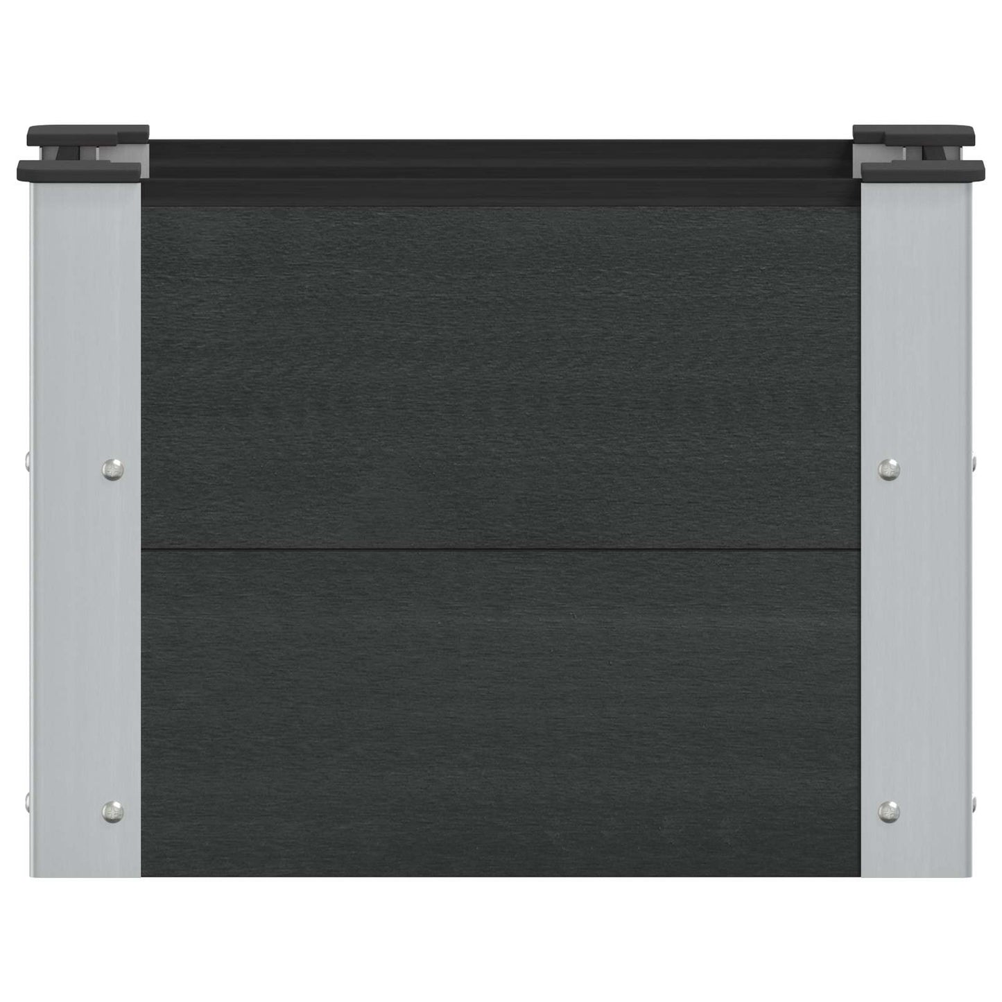 Garden Raised Bed Black 50 x 30 x 36 cm