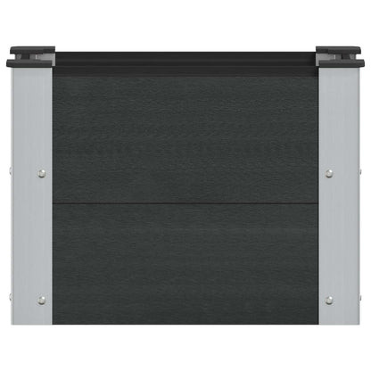 Garden Raised Bed Black 50 x 30 x 36 cm
