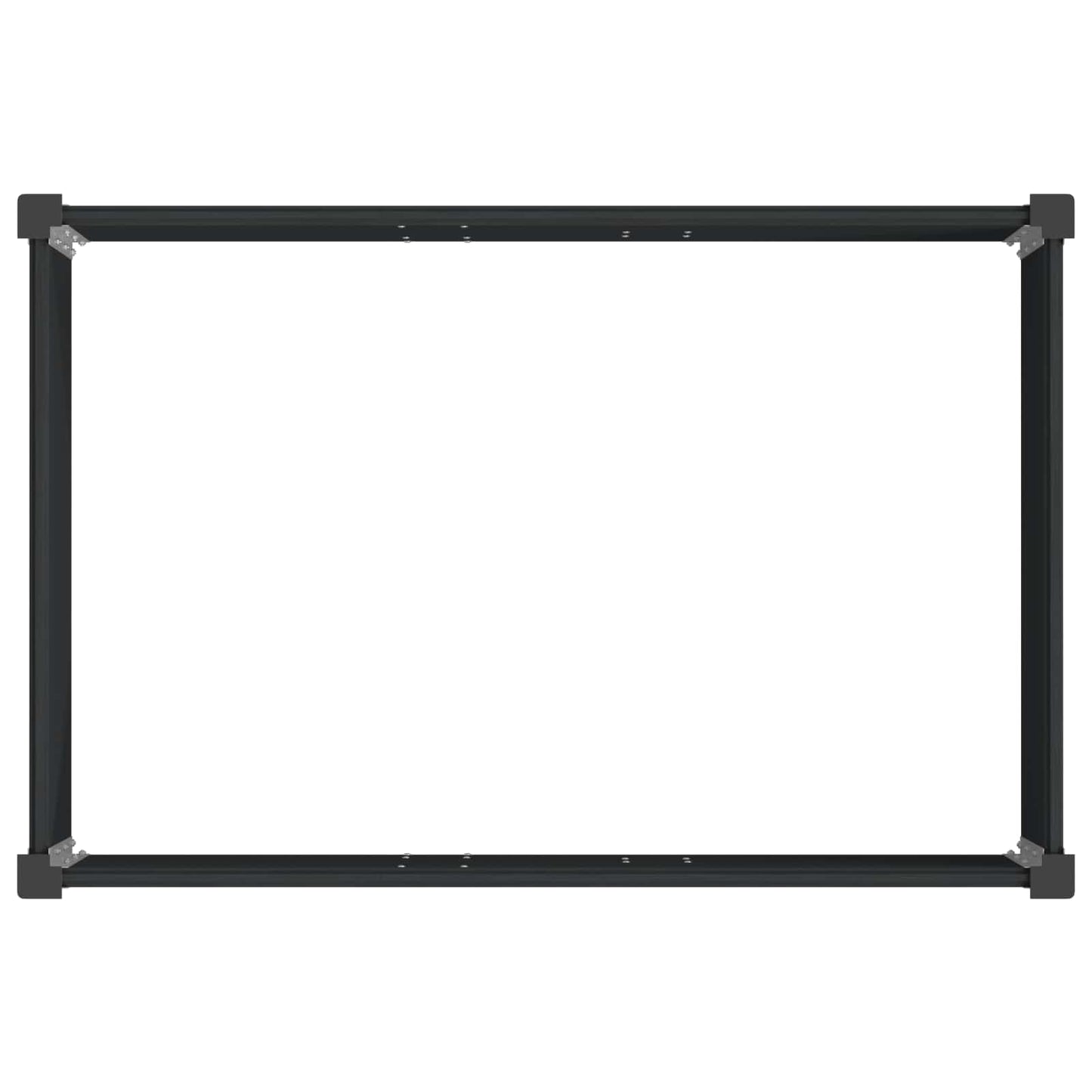 Garden Raised Bed Black 50 x 30 x 36 cm