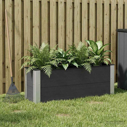 Garden Raised Bed Black 100 x 30 x 36 cm