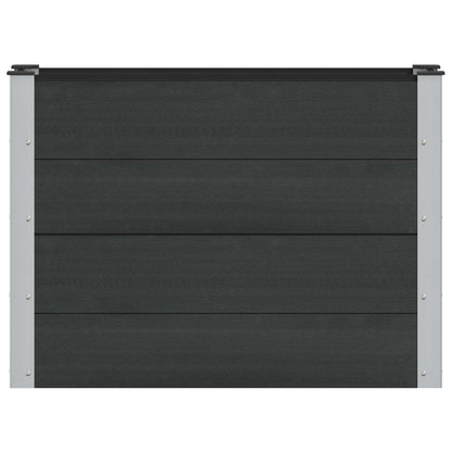 Garden Raised Bed Black 100 x 30 x 72 cm