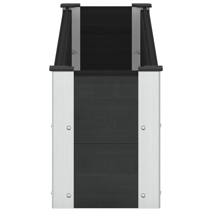 Garden Raised Bed Black 150 x 30 x 36 cm
