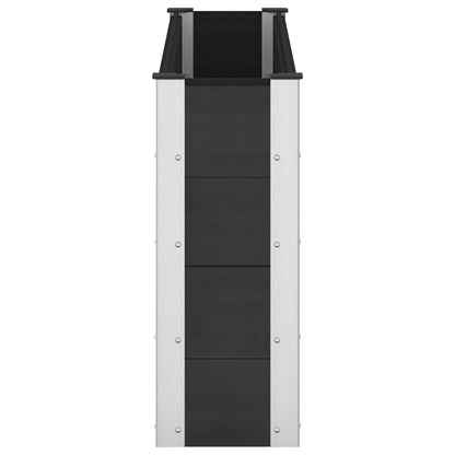Garden Raised Bed Black 150 x 30 x 72 cm