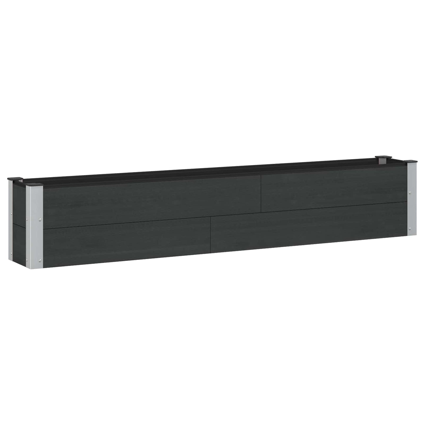 Garden Raised Bed Black 200 x 30 x 36 cm