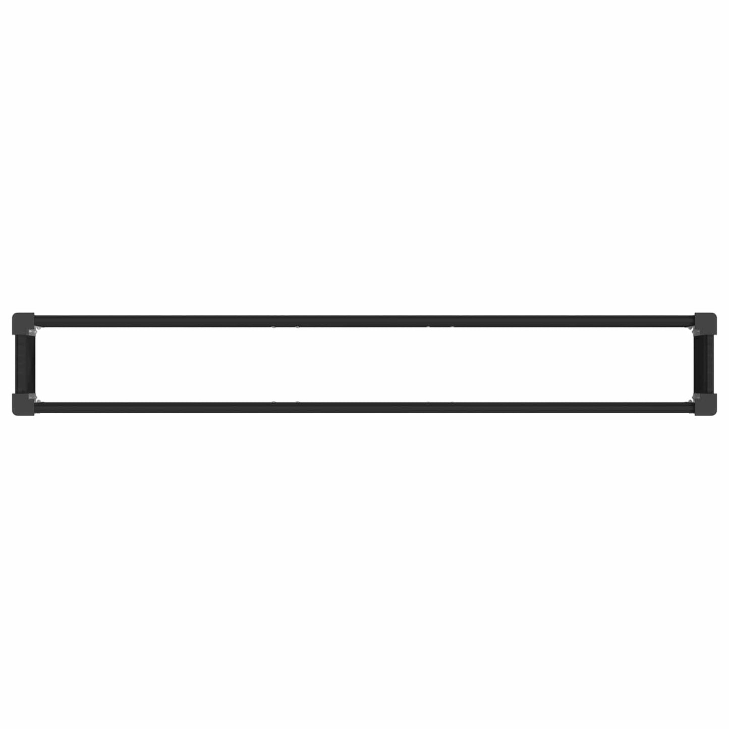 Garden Raised Bed Black 200 x 30 x 72 cm WPC and Aluminium