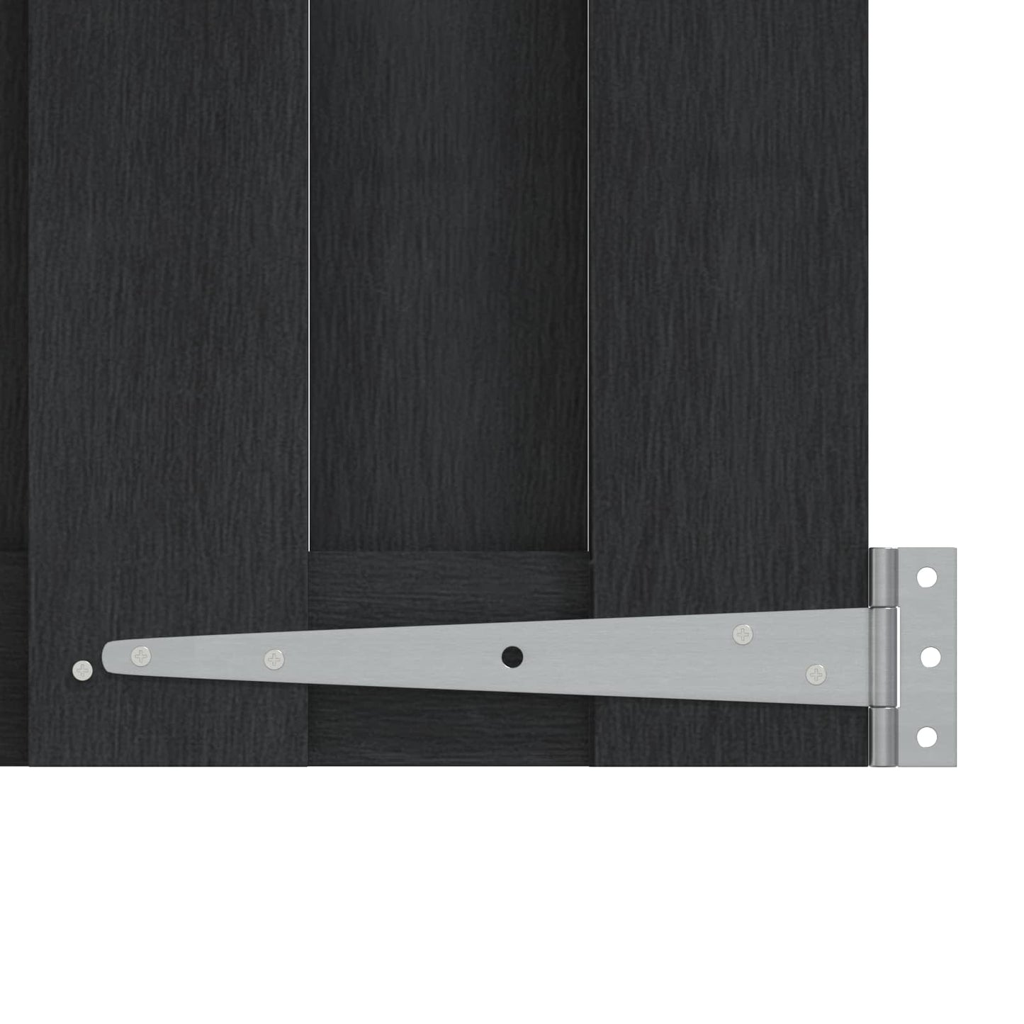 Garden Gate 100 x 60 cm WPC and Aluminium Black