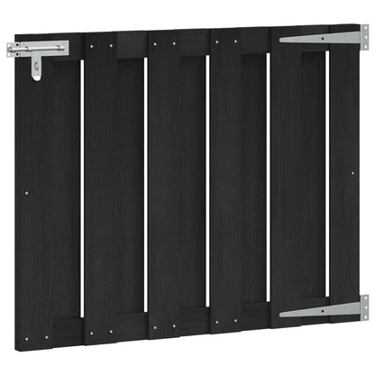 Garden Gate 100 x 80 cm WPC and Aluminium Black