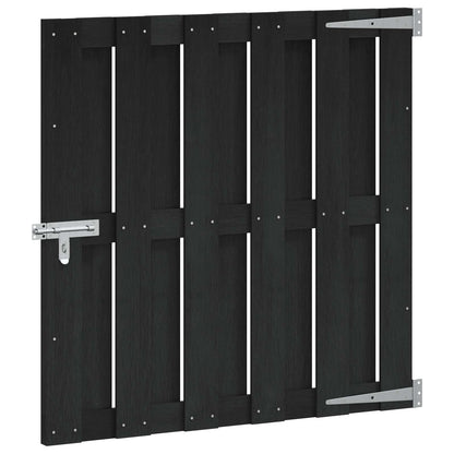 Garden Gate 100 x 100 cm WPC and Aluminium Black