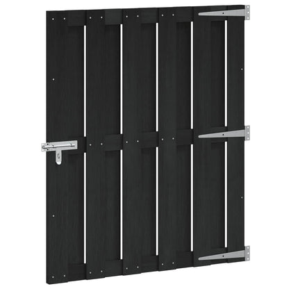 Garden Gate 100 x 112 cm WPC and Aluminium Black