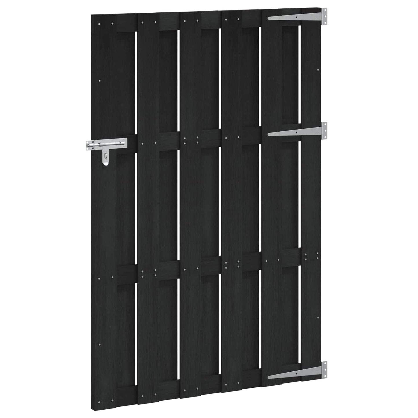 Garden Gate 100 x 150 cm WPC and Aluminium Black