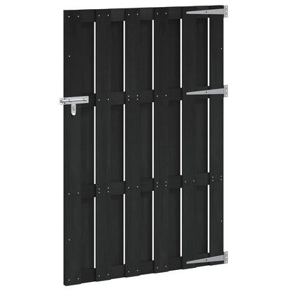 Garden Gate 100 x 150 cm WPC and Aluminium Black