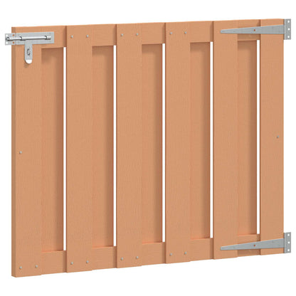 Garden Gate 100 x 80 cm WPC and Aluminium Brown