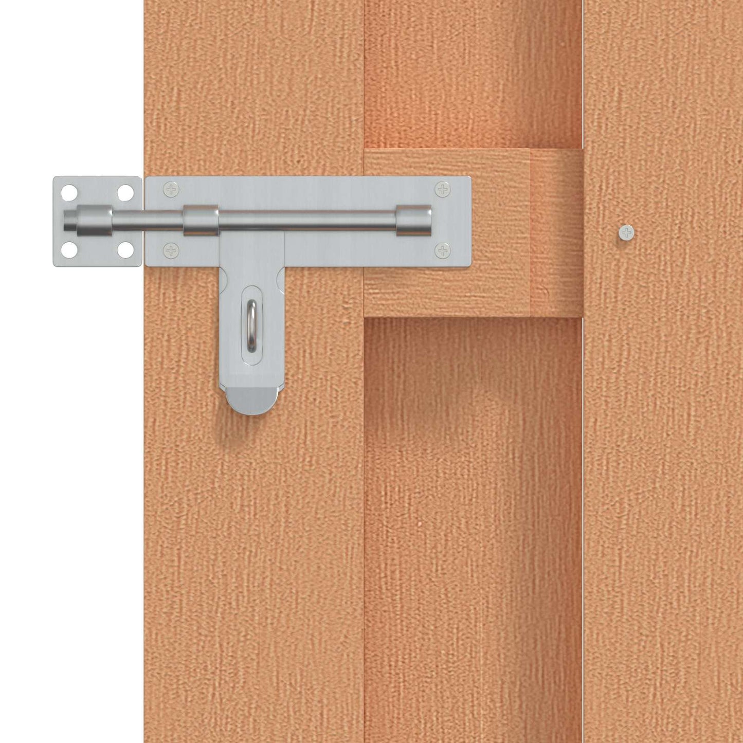 Garden Gate 100 x 112 cm WPC and Aluminium Brown