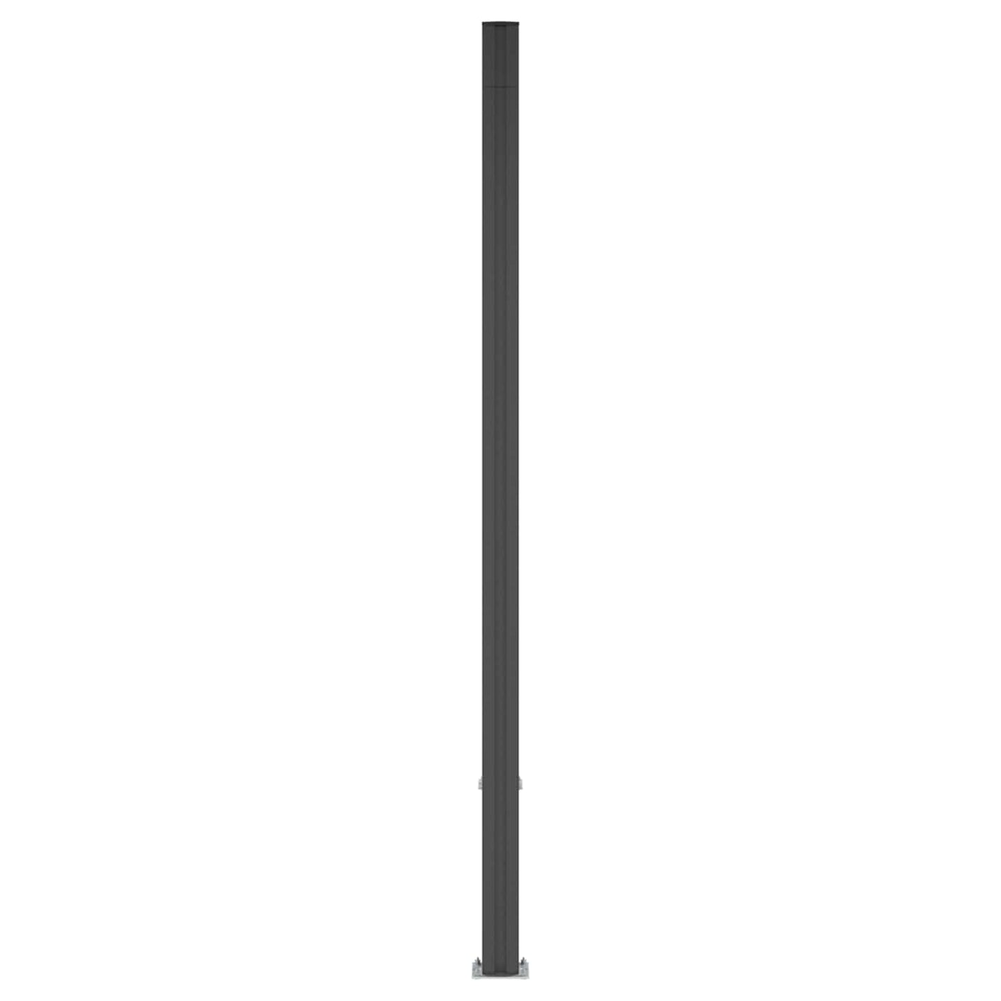 Fence Panel WPC and Aluminium Black