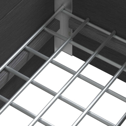 Garden Raised Bed Grey 100 x 30 x 22 cm WPC and Aluminium