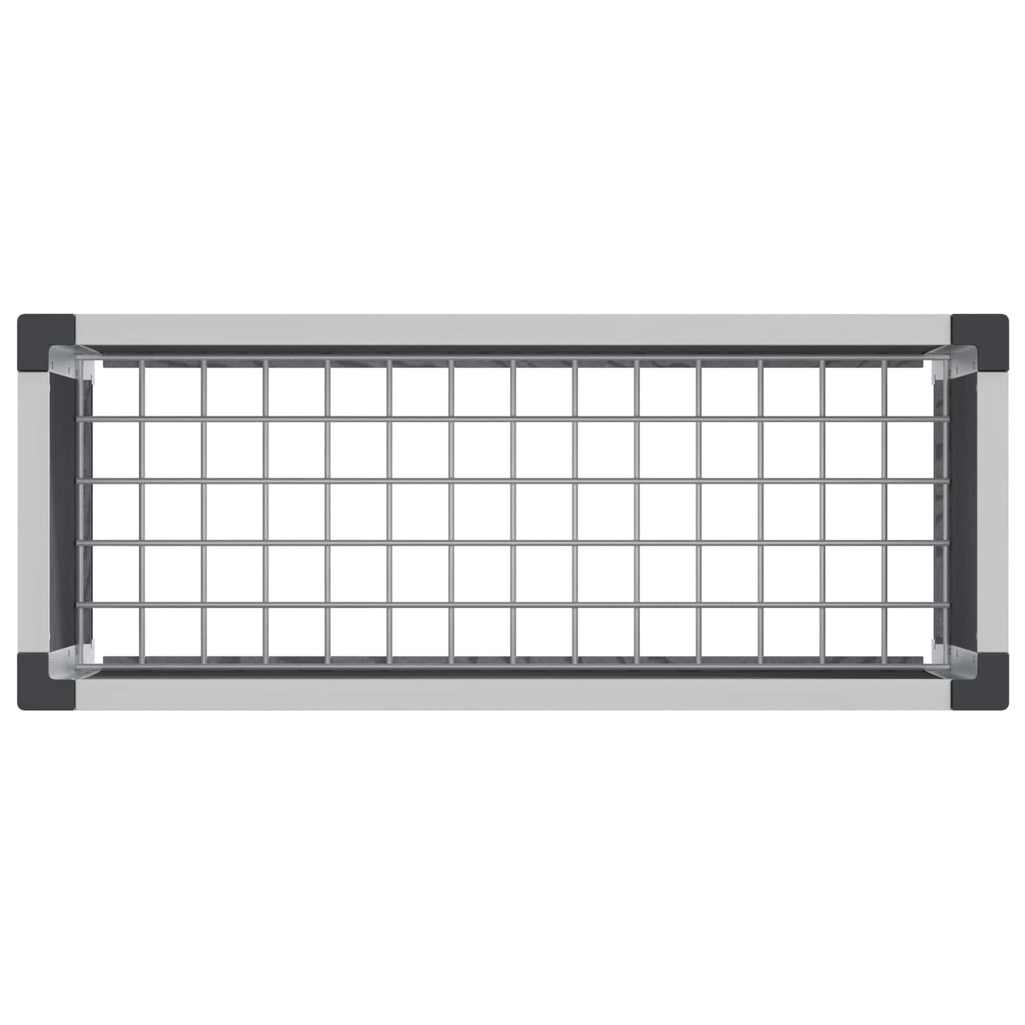 Garden Raised Bed Grey 75 x 30 x 42 cm WPC and Aluminium