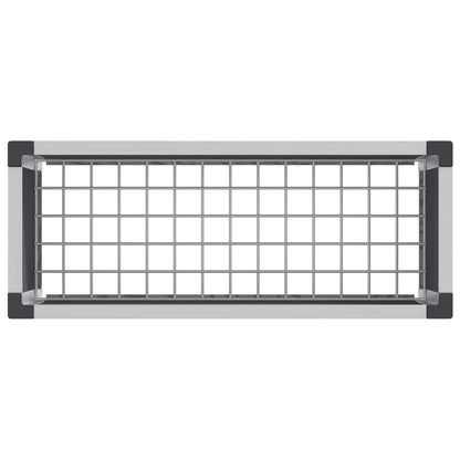 Garden Raised Bed Grey 75 x 30 x 42 cm WPC and Aluminium