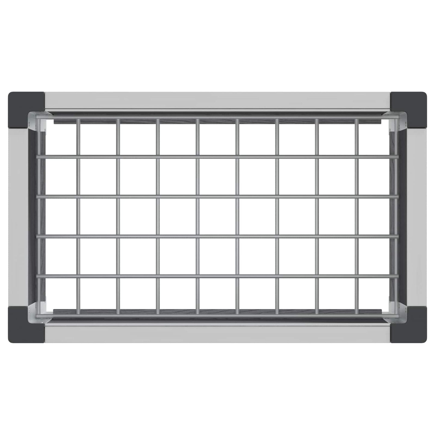 Garden Raised Bed Grey 50 x 30 x 82 cm WPC and Aluminium
