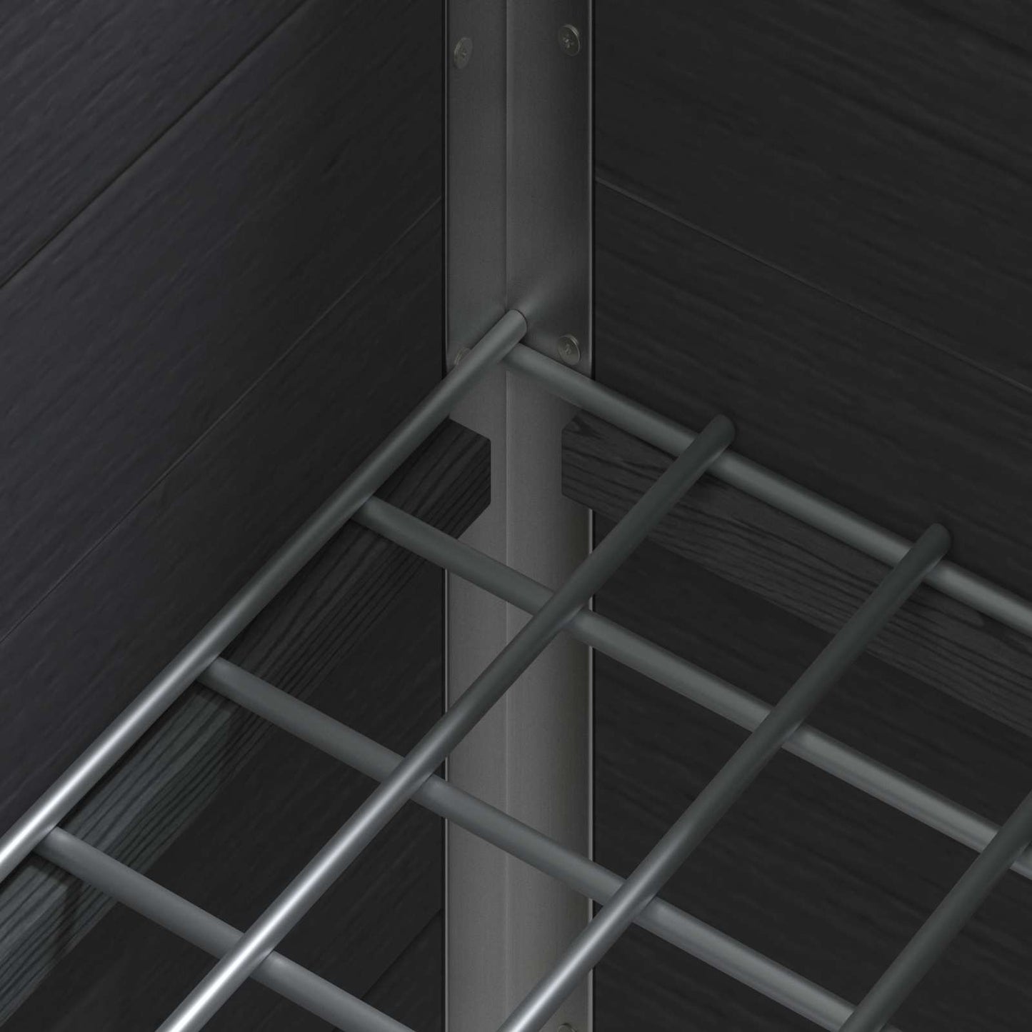 Garden Raised Bed Grey 75 x 30 x 82 cm WPC and Aluminium