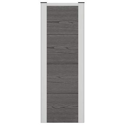Garden Raised Bed Grey 75 x 30 x 82 cm WPC and Aluminium