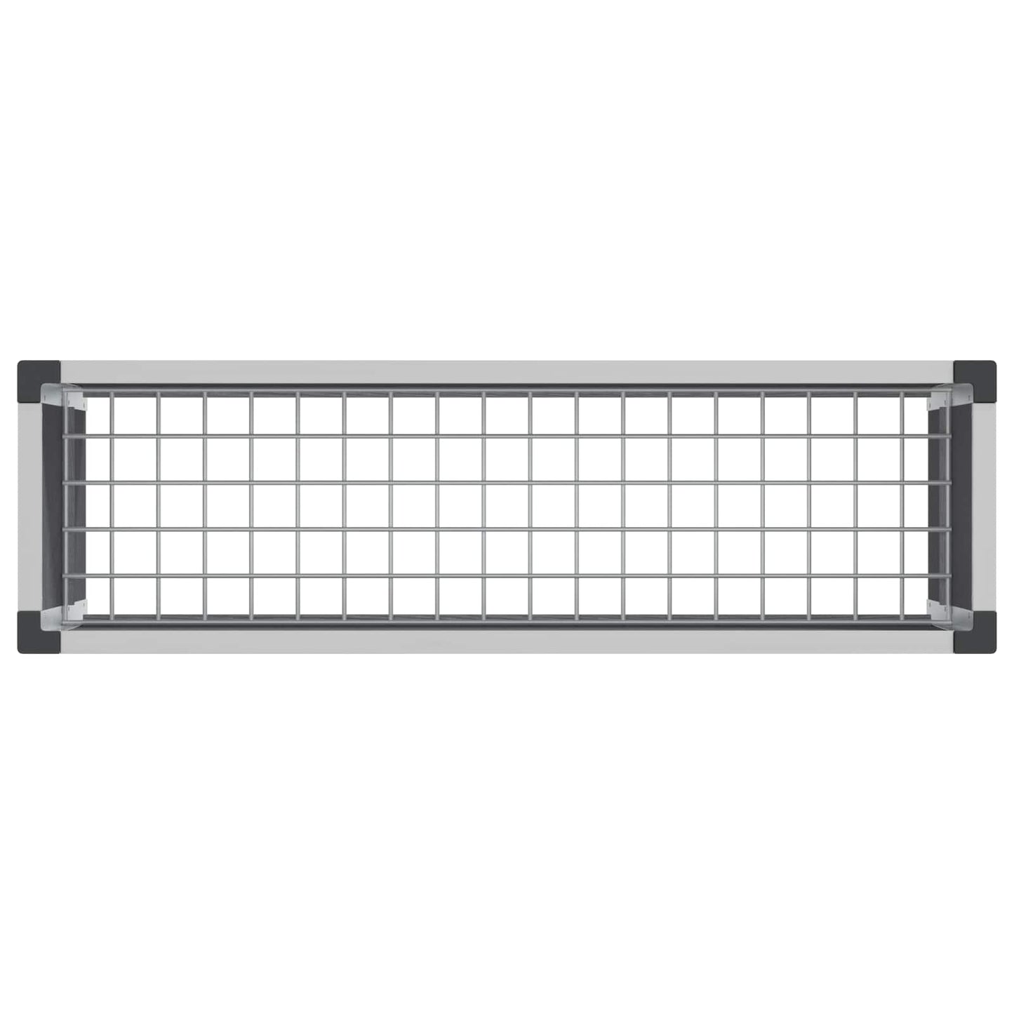 Garden Raised Bed Grey 100 x 30 x 82 cm WPC and Aluminium