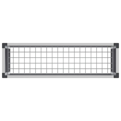 Garden Raised Bed Grey 100 x 30 x 82 cm WPC and Aluminium