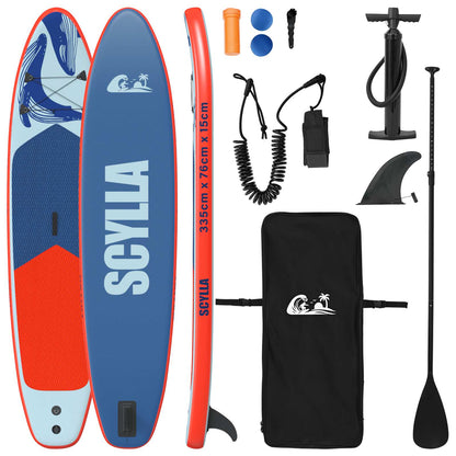 Inflatable Stand Up Paddle Board SCYLLA 335 x 76 x 15 cm Blue