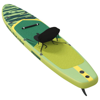 SUP Board with Seat 2-in-1 POSEIDON 366 x 81 x 15 cm Green for