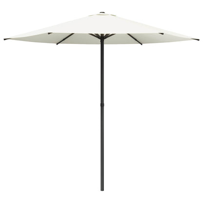 Garden Parasol 230 x 230 cm Polyester Rectangular Cream