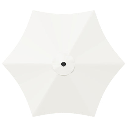 Garden Parasol 230 x 230 cm Polyester Rectangular Cream