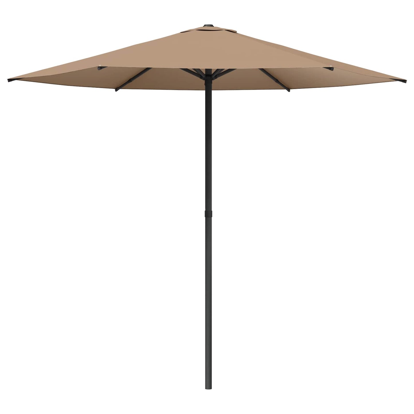 Garden Parasol 230 x 230 cm Polyester Rectangular Taupe