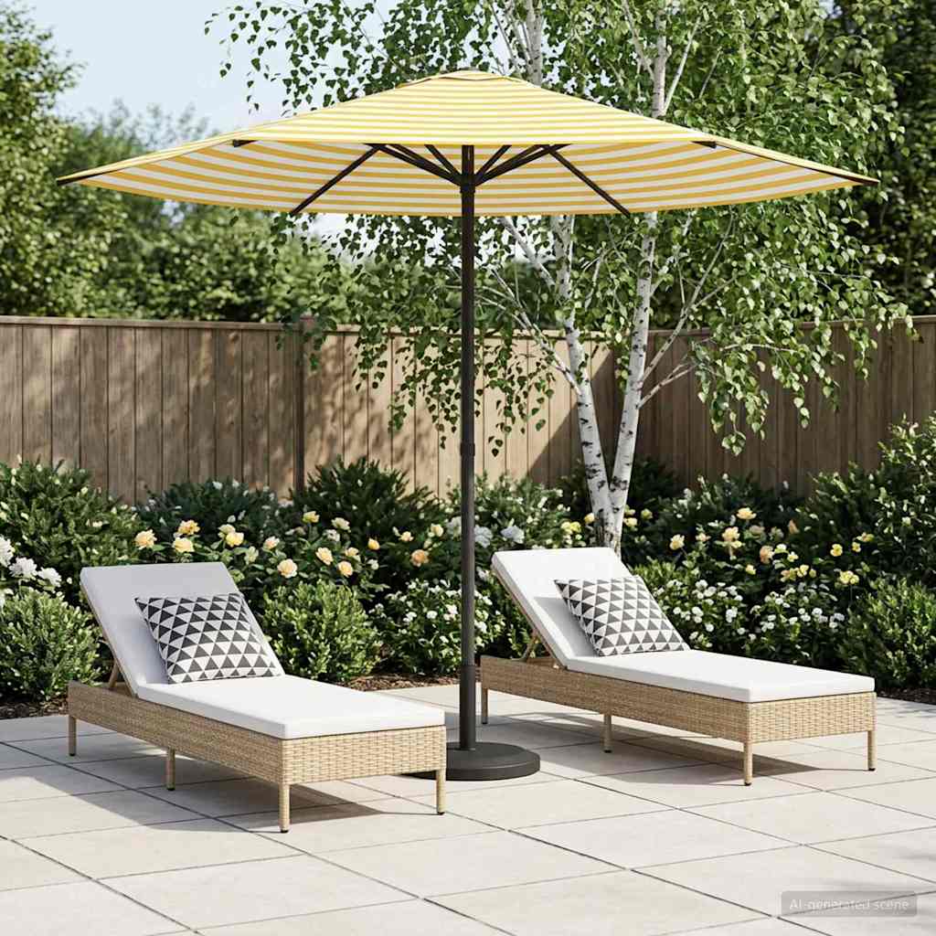 Garden Parasol 230 x 230 cm Polyester Rectangular