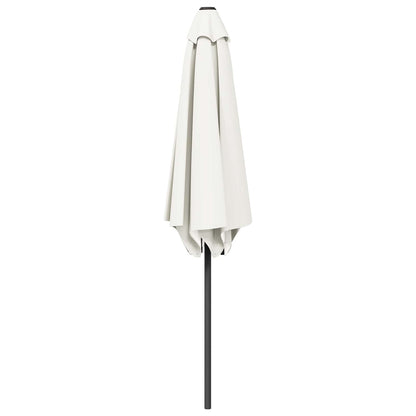 Garden Parasol 270 x 270 cm Polyester Rectangular Cream