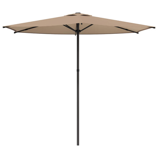 Garden Parasol Rectangular 2.7 x 2.7 m Polyester Taupe