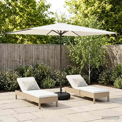 Garden Parasol with Base 200 x 300 cm Polyester Rectangular