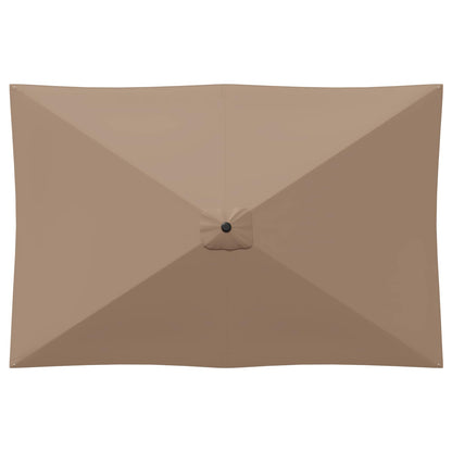 Garden Parasol with Base 200 x 300 cm Polyester Rectangular