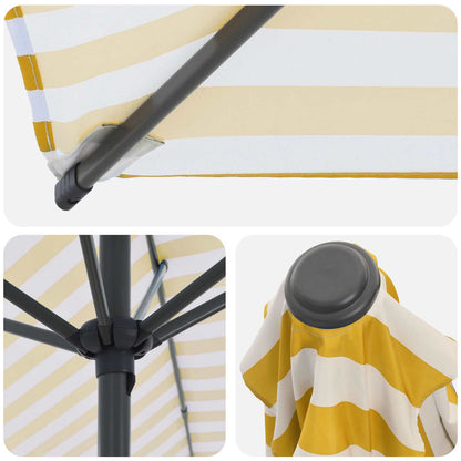 Garden Parasol with Base 200 x 300 cm Polyester Rectangular