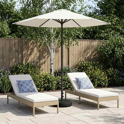 Garden Parasol with Base 230 x 230 cm Polyester Rectangular