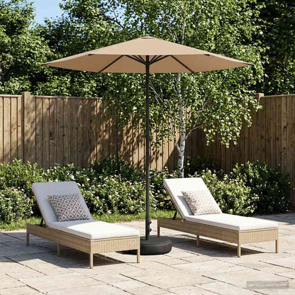 Garden Parasol with Base 230 x 230 cm Polyester Rectangular