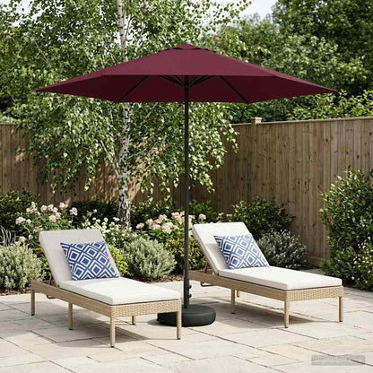 Garden Parasol with Base 230 x 230 cm Polyester Rectangular
