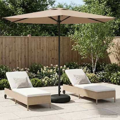 Garden Parasol with Base 270 x 270 cm Polyester Rectangular
