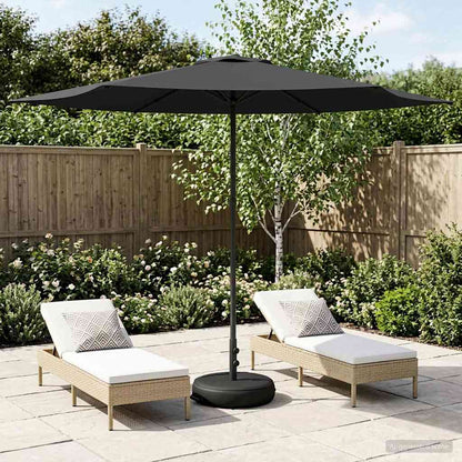 Garden Parasol with Base 300 x 300 cm Polyester Rectangular