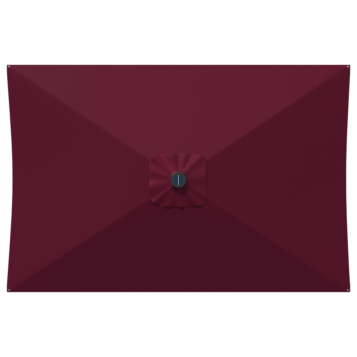 Garden Parasol with LED Lights and Base 200 x 300 cm Polyester
