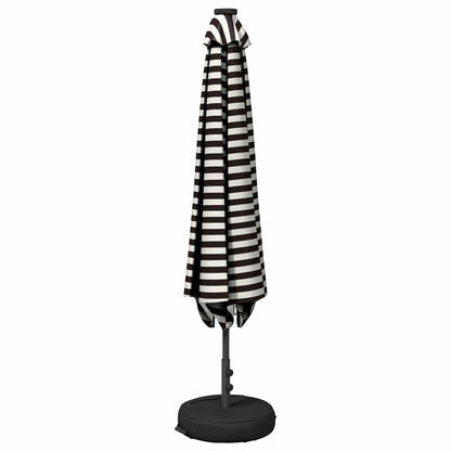 Garden Parasol with LED Lights and Base 200 x 300 cm Polyester