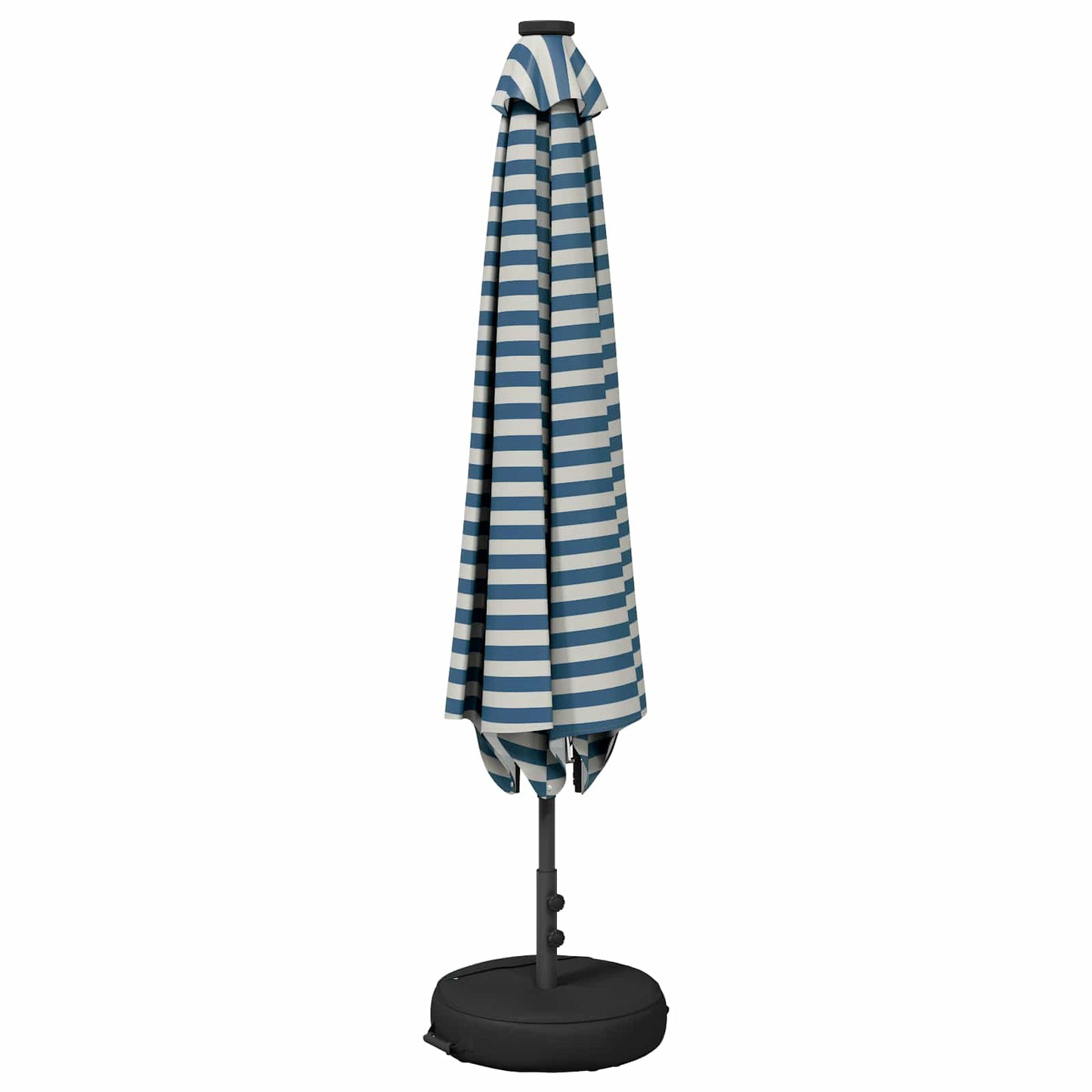 Garden Parasol with LED Lights and Base 200 x 300 cm Polyester