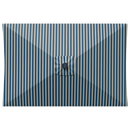 Garden Parasol with LED Lights and Base 200 x 300 cm Polyester
